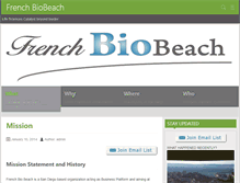 Tablet Screenshot of frenchbiobeach.com